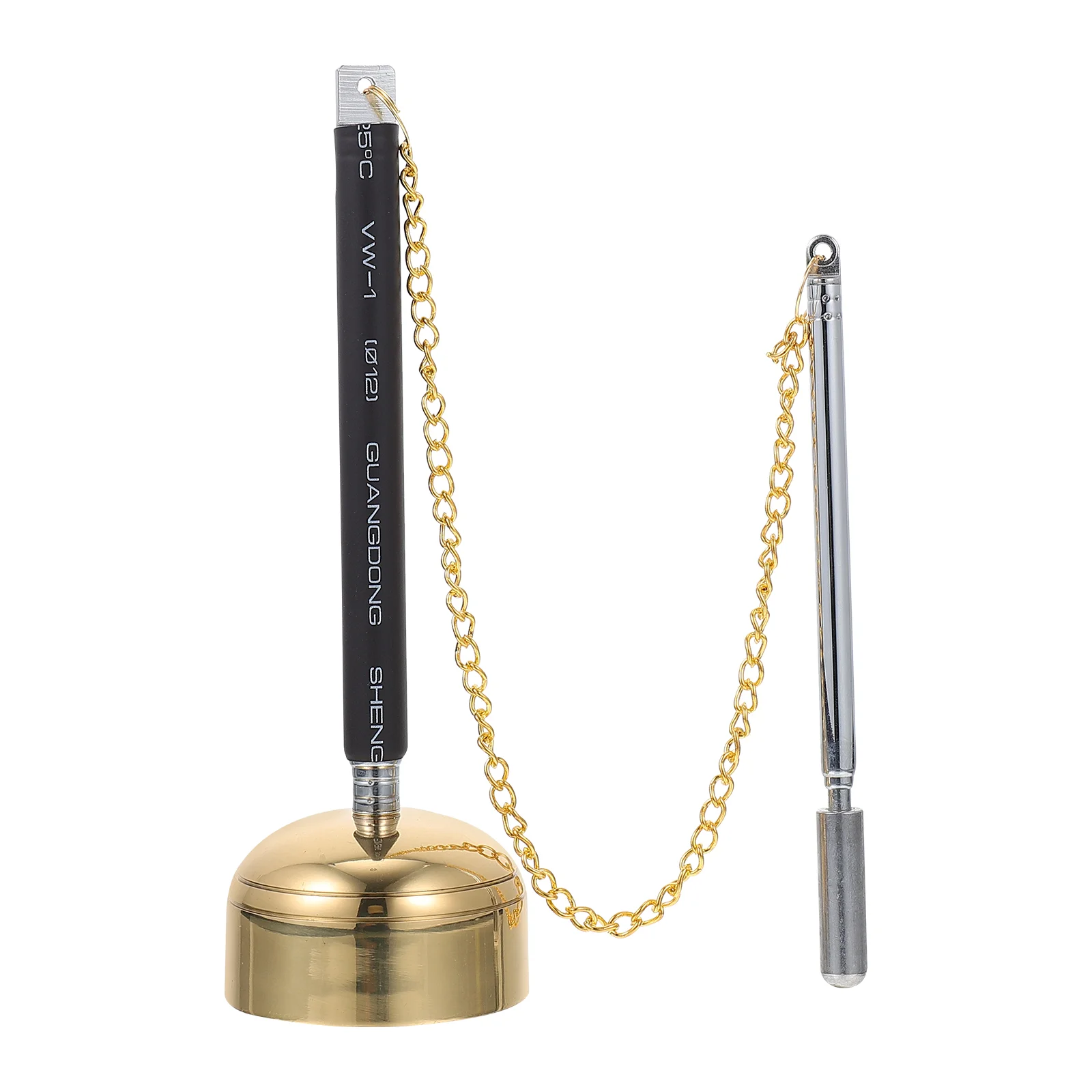 

Telescopic Chime Temple Accessories Wooden Fish Utensil Accessory Brass Healing Music Instrument