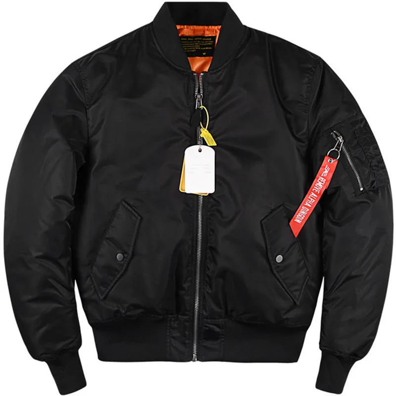 New Alpha Martin Winter Autumn MA1 Bomber Jacket Men's Thick Army Military Tactical Padded Coat Aviator Pilot Baseball Jacket 5