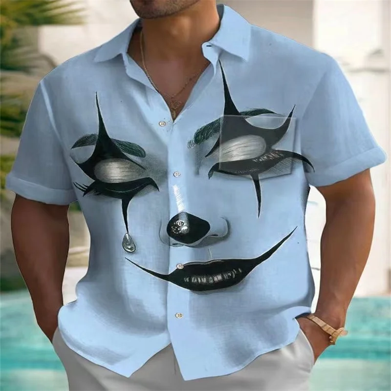 23 new men's plus-size 3D shirt Independent station series 3D digital printed Hawaiian shirt