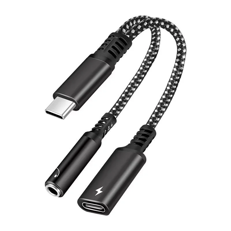 3-in-1 USB-C to 3.5mm Audio and Fast Charging Adapter