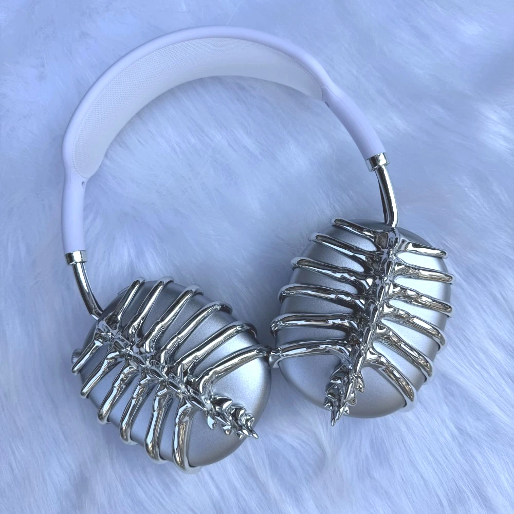 Airpods Max ケースメタル液体トーンヘッドフォンケース AirpodsMax 用