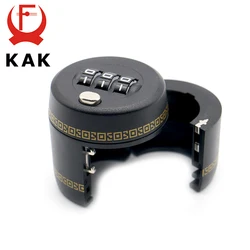 KAK Plastic Bottle Combination Lock Wine Stopper Vacuum Seal Preservation Device (Black)