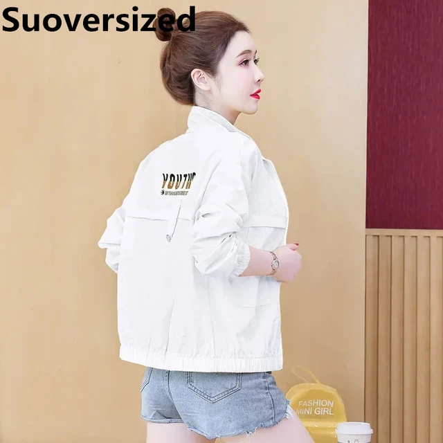 Casual Women's Summer Thin Sun Protection Short Jackets Loose