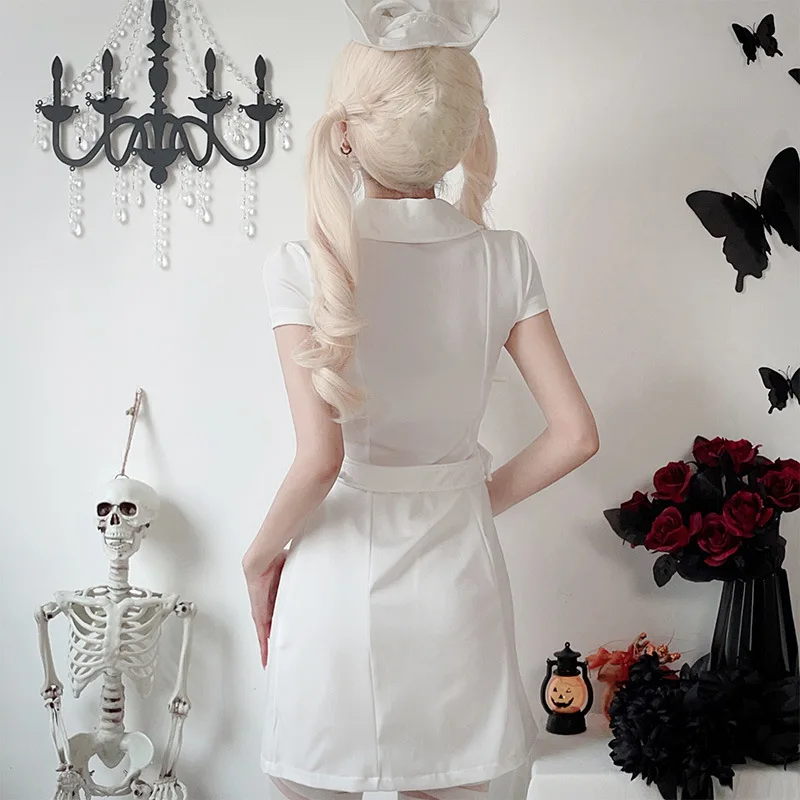 Halloween Adult Costume Cosplay Nurse Uniform Large Size Sexy Doctor Cosplay Uniform Party Costumes