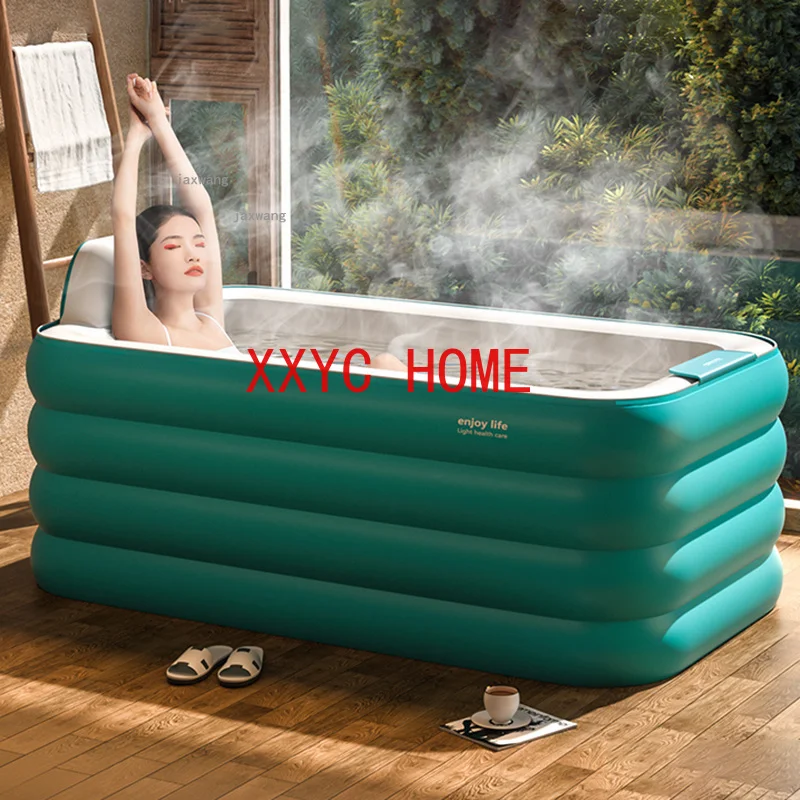

Home Full Body Spa Inflatable Bathtubs Bathroom Folding Bath Bucket Dormitory Bidet Bath Barrel Outdoor Travel Camping Adult Tub