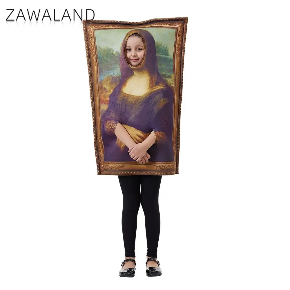 

Zawaland Halloween Children Cosplay Costume Holiday Party Funny School Play Costume Spoof Stage Performance Clothes Headwear