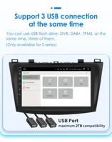 AI Carplay Android Auto Car Radio For Mazda 3 2010-2013 Car Stereo Multimedia Player Audio GPS Navi Video 8G+128G 2Din 7862 5