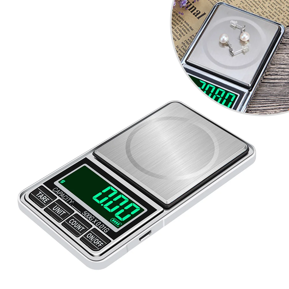 

High Precision Electronic Scale Mini Digital Pocket Scales Weight Measuring Tool for Jewelry Crude Medicine Daily Use