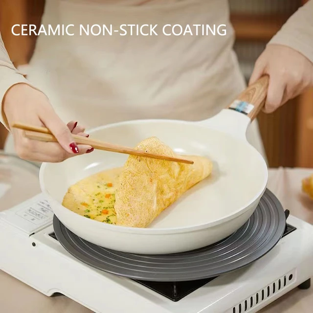 Ceramic Wok Frying Pot Pans Breakfast Maker Thickened Omelet Pan