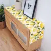 Summer Lemon Theme Linen Table Runner Holiday Wedding Party Decor Watercolor Summer Farmhouse Table Runners Dining Table Decor 4