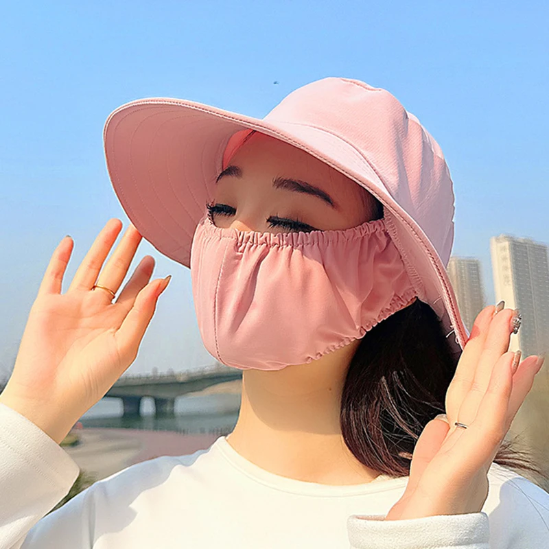 Sun Visor With Large Brim To Cover Face Sun Protection Breathable Hat