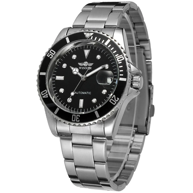 Winner Automatische Mechanische Herrenuhr Top-Marke Luxus Drehbare Lünette Timer Leuchtend Zifferblatt Datum Kalender Klassische Herren-Armbanduhr – Detail 10