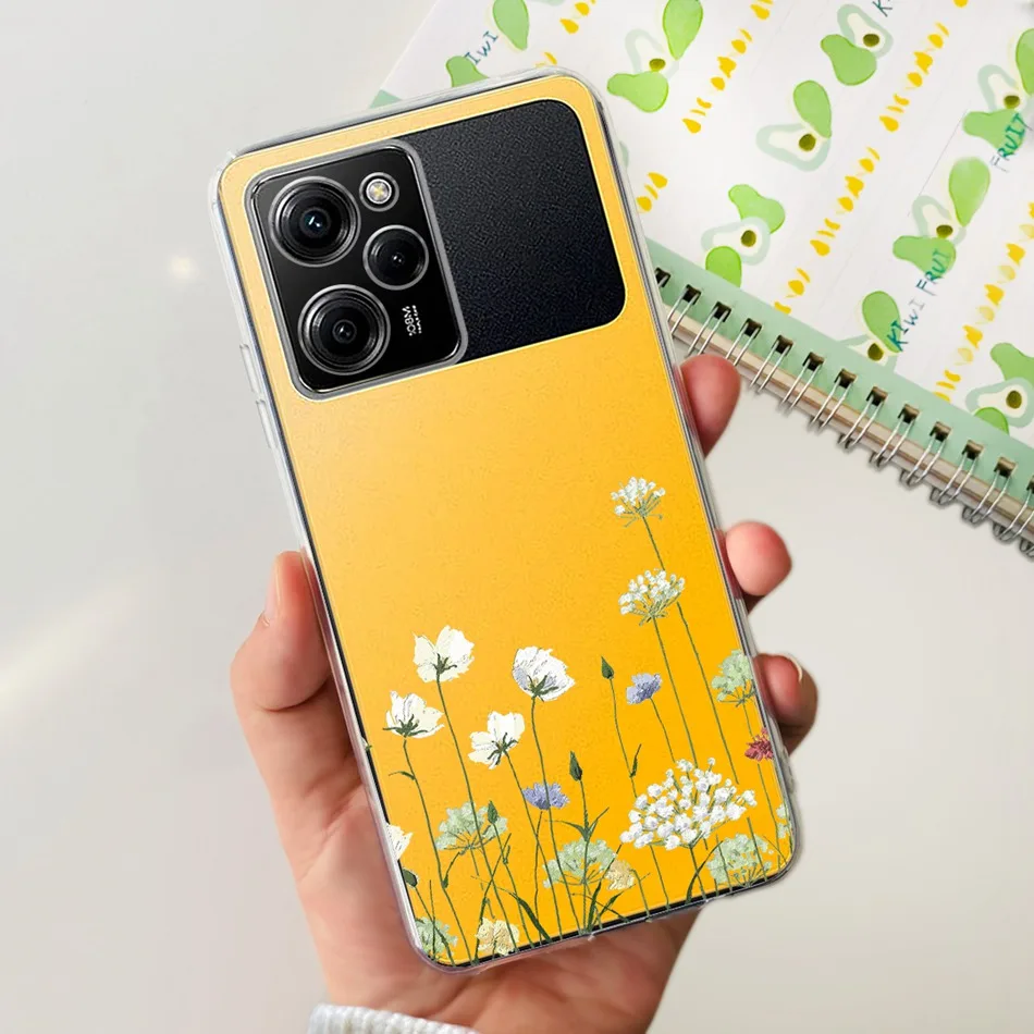 Elegant Printed Soft Silicone TPU Phone Case - Compatible with Poco X5 Series