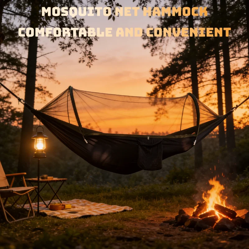 Portable Outdoor Camping Hammock with Mosquito Net – Versatile Sleeping Tent and Outdoor Furniture