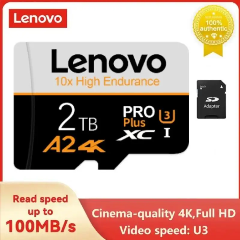 Scheda Di Memoria Flash Lenovo Originale Da 1Tb Scheda Micro Tf/Sd Da 512Gb Scheda Mini Sd Da 128Gb Scheda Sd Ad Alta Velocità Class10 Per Pc/Telefoni