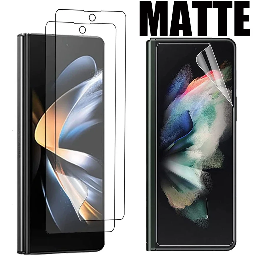 1-3PCS Matte Hydrogel Film Für Samsung Galaxy Z Fold6 5 Außerhalb Klar Matte Screen Protector für Galaxy Z Fold 4 3 2 Flip4 3 5G
