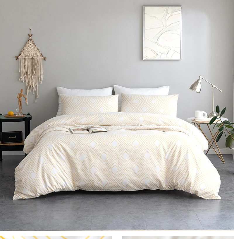 

European style pastoral bedding set, quilt cover, pillowcase, pillowcase and quilt cover three piece set
