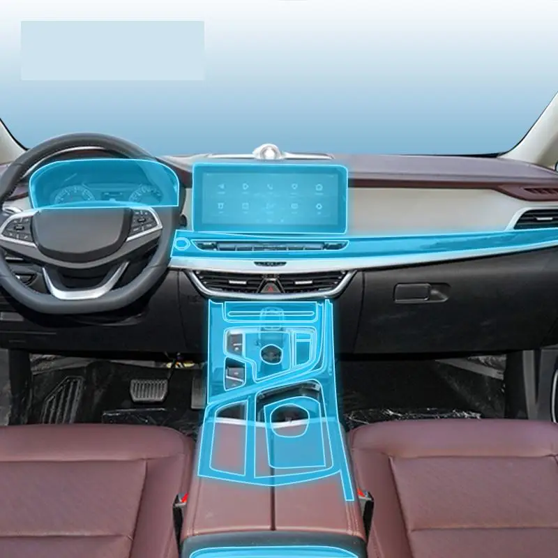 

For Geely MVP PHEV JIAJI 2019-2022Car Interior Center console Transparent TPU Protective film Anti-scratch Repair film Accessori