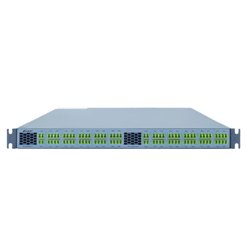 

ADOP for 40 Channels 100GHz C21-C60, 3.0dB Typical IL, LC/UPC, Dual Fiber DWDM Mux Demux, 1U Rack