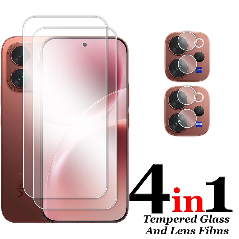 Enhanced Glass Screen Protector & Lens Film - 6.59 inch Full Glue Clear Tempered Glass