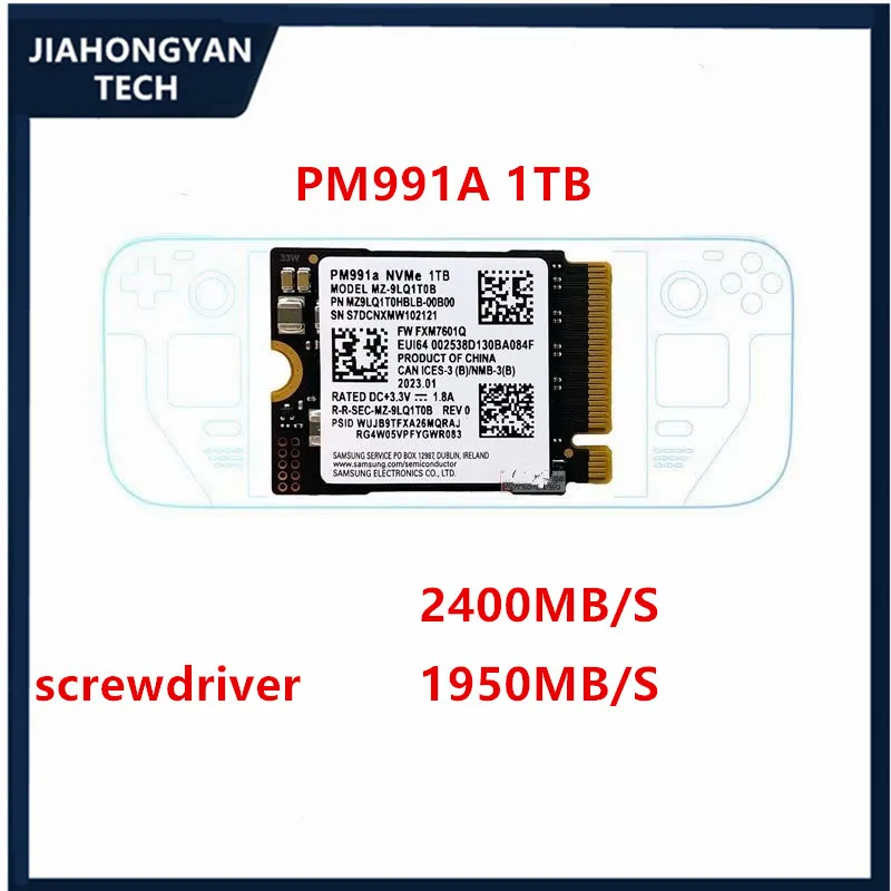 Samsung-PM991 pm991a 128g 512g 1テラバイトssd、2230