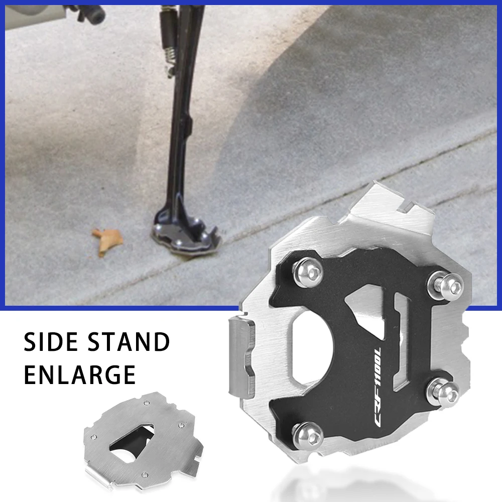 

FOR HONDA CRF1100L AFRICA TWIN ADVENTURE SPORTS 2019-2023 2022 2021 2020 Motor Kickstand Support Plate Side Stand Extension Pad