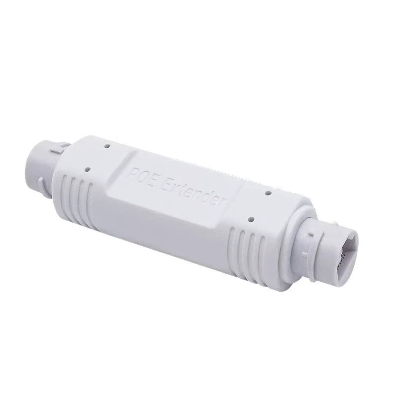 2포트 1 in 1 PoE 이더넷 RJ45 연장기/리피터 방수 IP66 야외용 500미터 연장