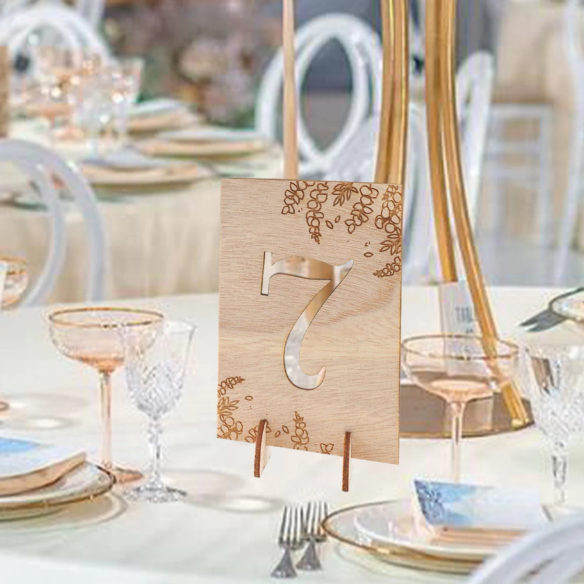 10Pcs Wedding Wooden Table Numbers 1-10 Wood Signs Rustic Party Decor Engagement Seat Sign Gift wooden wedding supplies