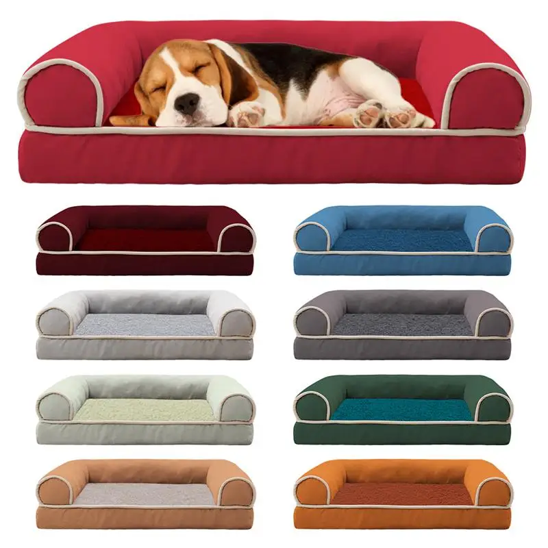 Pet Dog Sofa Soft Sponge Mat Kennel Square Kennel Deep Sleep Coperta Traspirante Addensato Warm Pets Mat Accessori Naptime