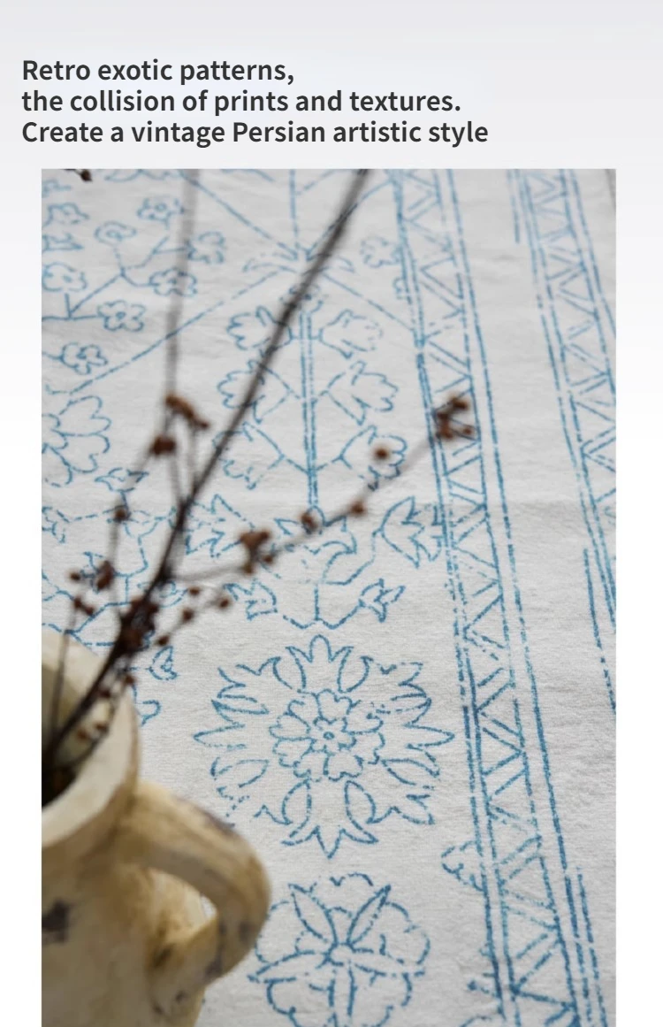 American Retro Carpet Comfortable Soft Living Room Carpets Non Slip Machine Washable Rugs Persian Style Bedroom Rug السجاد Tapis