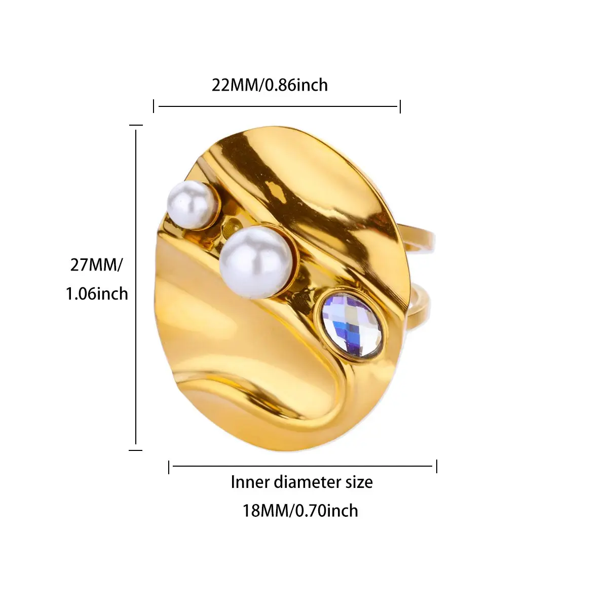 Stainless Steel Jewelry 18K Gold Plated For Women