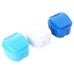 3 Pcs Bath For Fake Teeth Box Box Box Storage Case Bath For Fake Teeth Box Box Box Plastic Container Orthodontics Dental