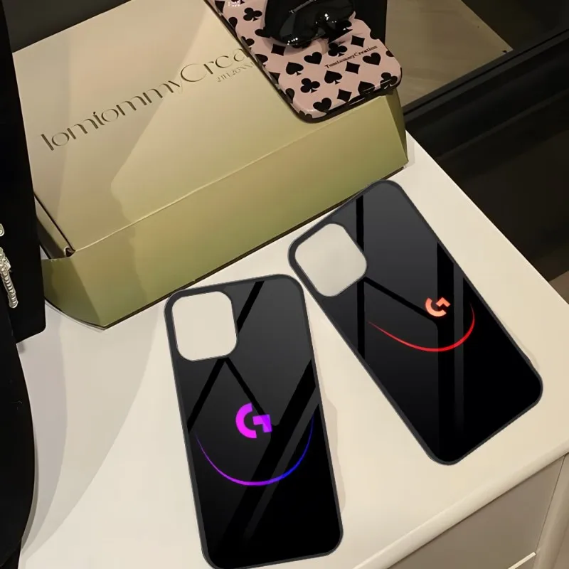 L-Logitech Gaming Device Custodia Per Telefono Pc + Tpu Per Iphone Apple 12 Pro Max 11 13 14 Mini 6S 8 7 Plus X Xs Xr 2020 Cover