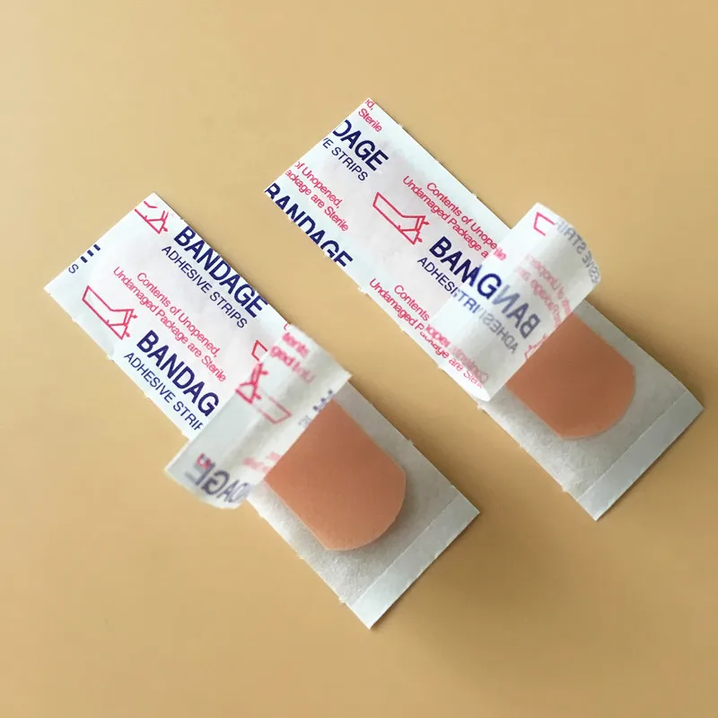100Pcs Band-Aids Waterproof Breathable Cushion Adhesive Plaster Wound Hemostasis Sticker Band First Aid Bandage Gauze first aid kit wound bandage