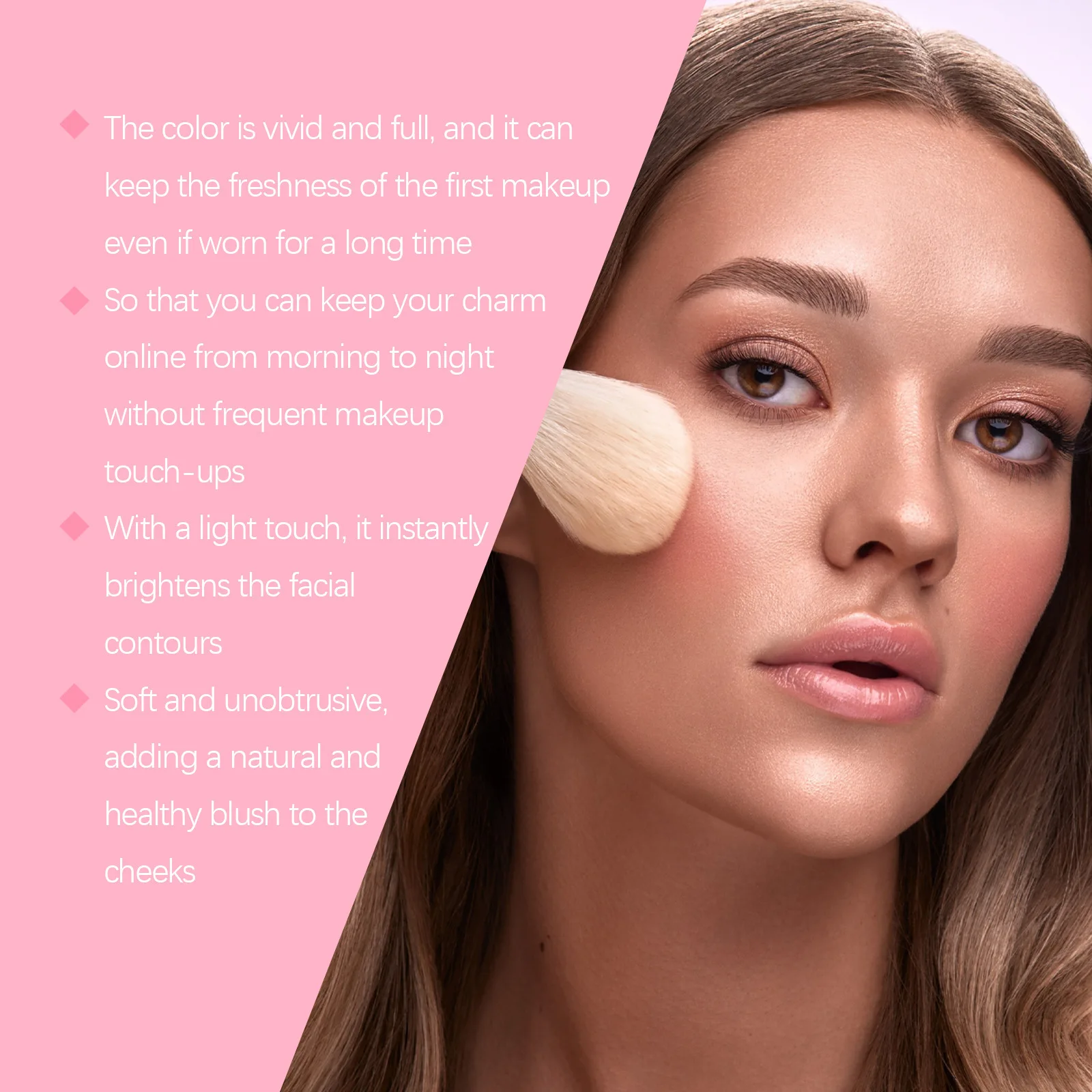 EELHOPE Butter Moisturizing Pink Blush Long Lasting Matte Rouge Naked Makeup Facial Repair Blush Natural Ruddy Makeup Blusher 6