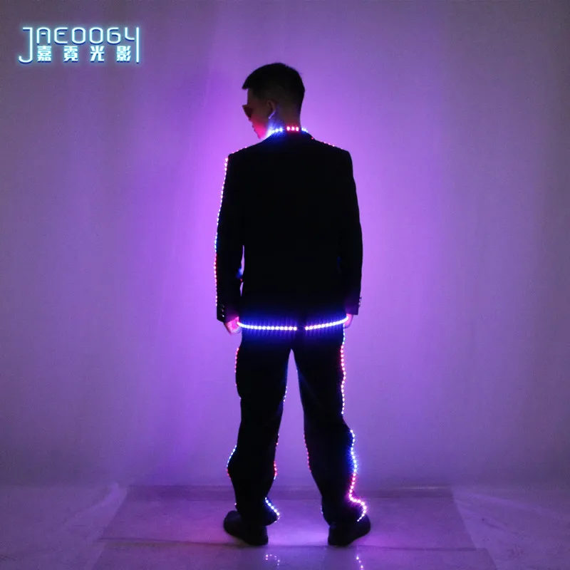 LED 발광 이브닝 댄스 화려한 안경, 무대 DJ 분위기 세트, 할로윈 형광 의류