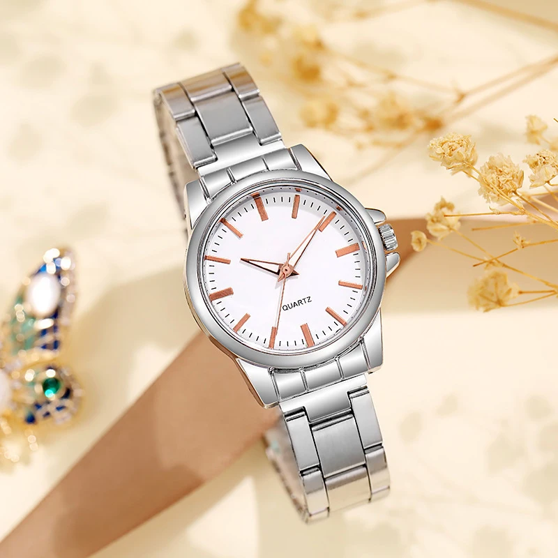 YIKAZE Men Women Quartz Watches Stainless Steel Wristwatch Calendar Date Waterproof Clock Luxury Womens  Mechnaical Couple Watch