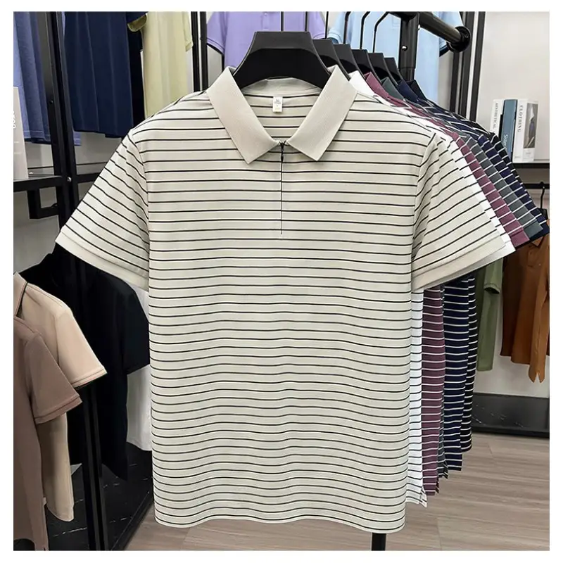 Trendy T Shirts For Men Classic Polo Shirt Summer Short Sleeve Comfort  Fashion Casual Top New Design - Image 3