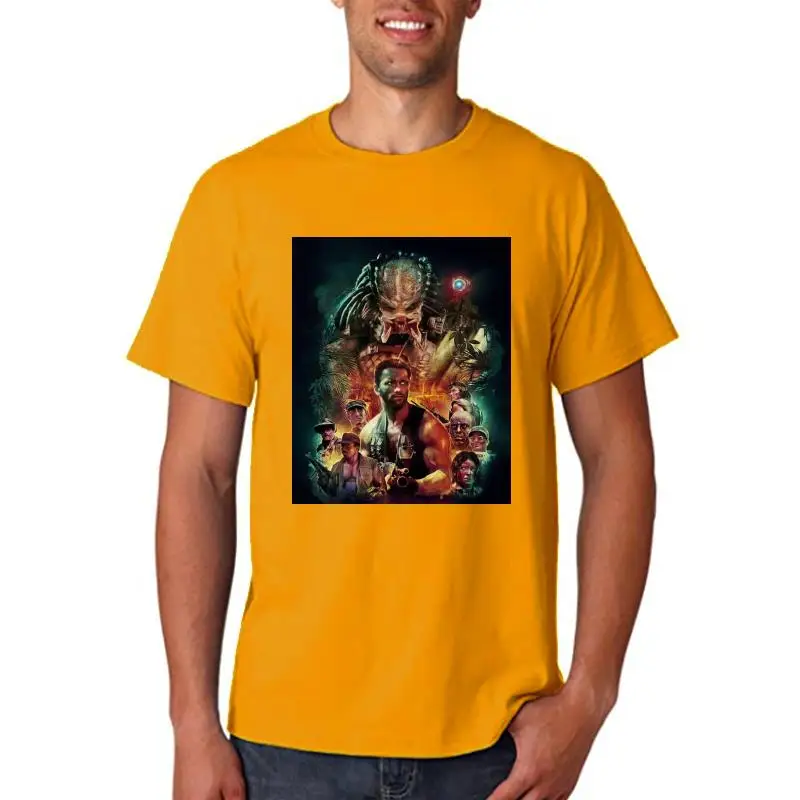 T-Shirt Predator Film Alexander Schwarzenegger Vs. Alien Movie Uomo Donna Bambino Manica Corta Magliette Formali Da Uomo Top Tee