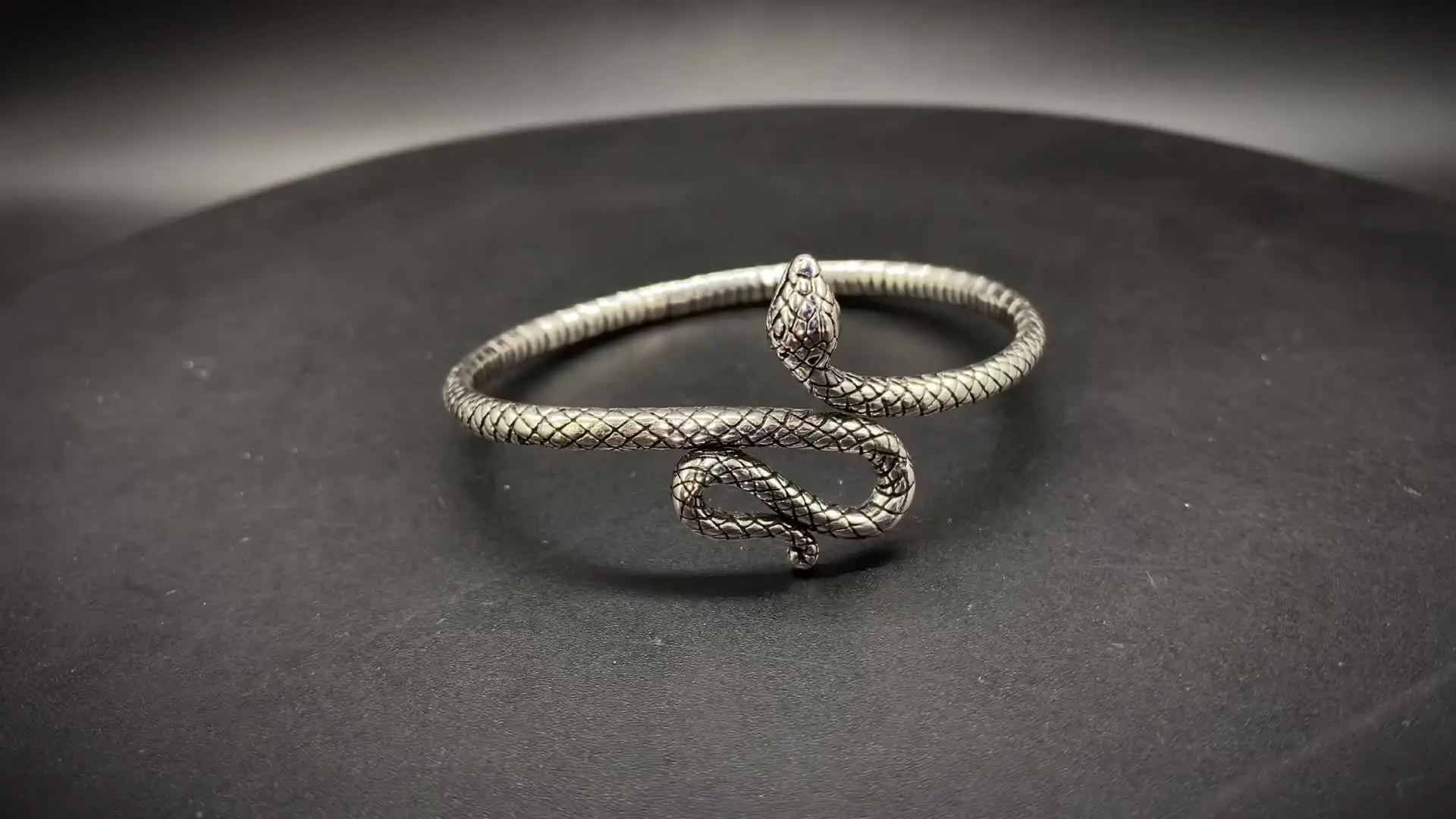 New Arrival Trendy Snake Animal Design Retro Thai Silver Female