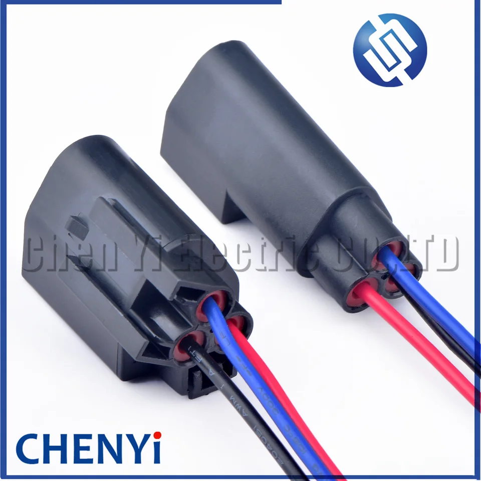 Conector Impermeable 3 Pines Para Automóvil - Macho/hembra, Referencia 7-1437710-9 Y 3-1437712-1