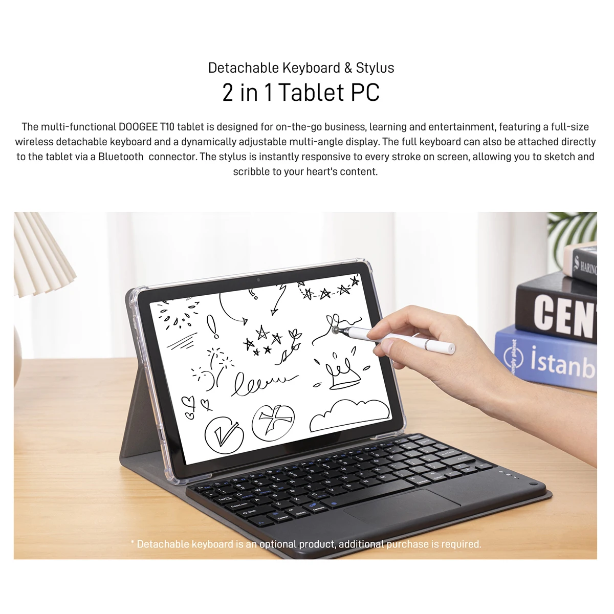 DOOGEE T10 Tablet PC Android 12 Pad TÜV Rheinland Certified 10.1