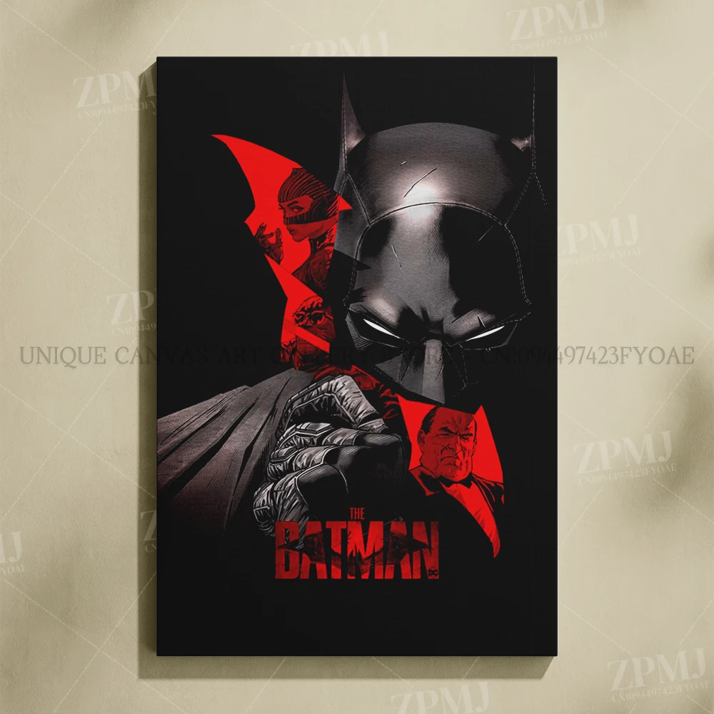 Justice League Superhero Batman Wall Art - Canvas Home Decor Poster Prints