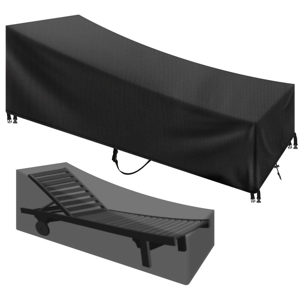 Waterproof Outdoor Chaise Lounge Cover - Durable Weather-Resistant Protective Patio Furniture Shield (1/2 Pack)
