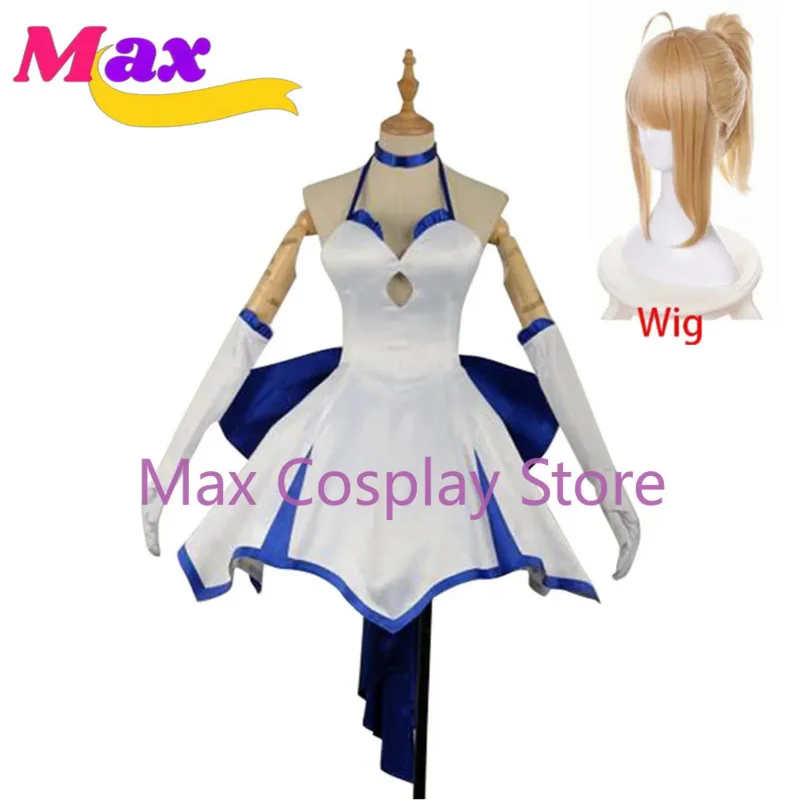 

Max Anime Saber Dress Cosplay Costume Stage Performence Clothes Halloween Christmas Custom size