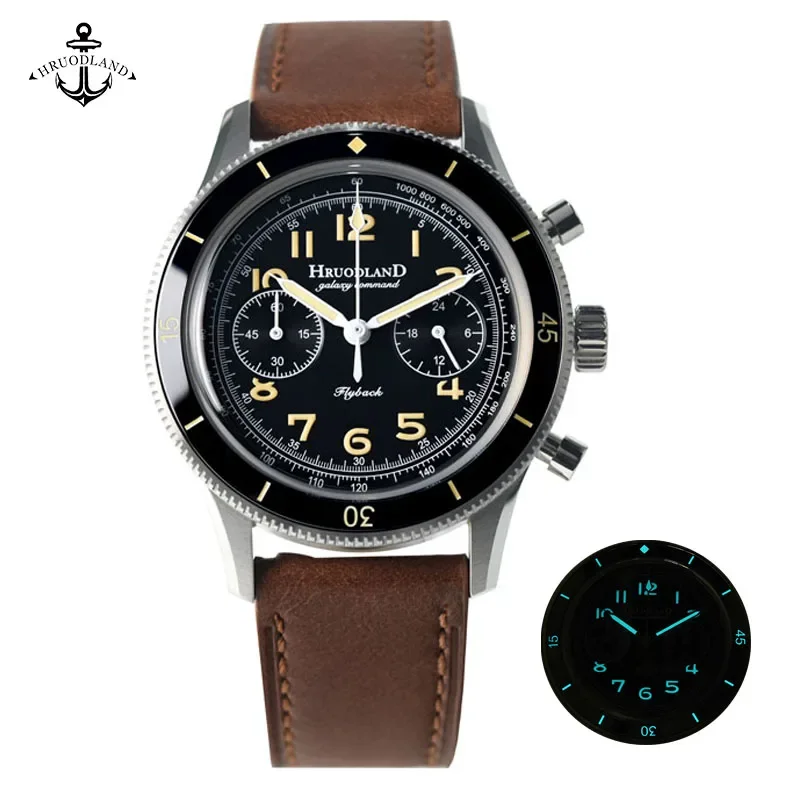 Hruodland F019 Watch For Men Retro VK64 AC Chronograph Quartz