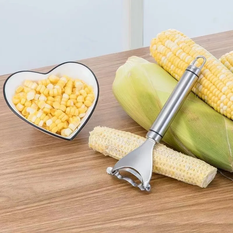 

Useful Stainless Steel Corn Thresher Stripper Peeler Kitchen Tool Corn Cutter Stripper Kernel Cutter Kitchen Gadgets