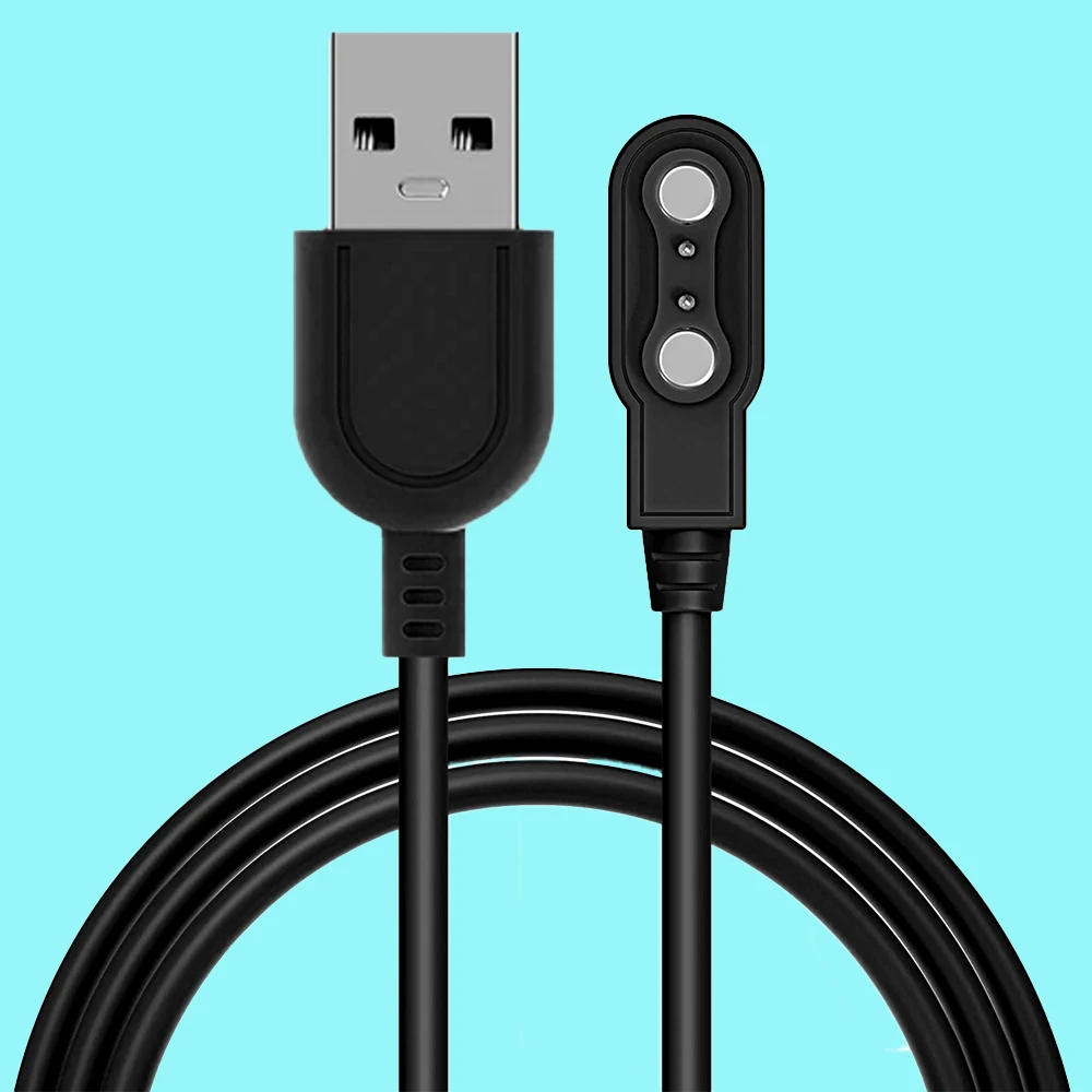 Smart Watch Charger Magnetic,Cable Contact 2 pin spacing 4.0mm,High Speed Safe Replacement USB Charger Cord