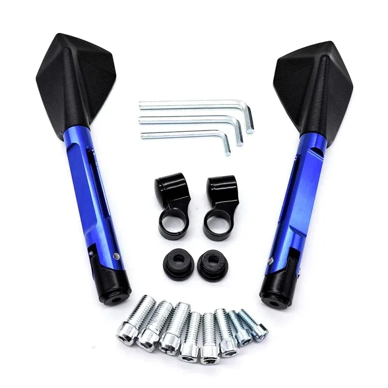 

Универсальные мотоциклетные зеркала 8 мм 10 мм, алюминиевое зеркало заднего вида для HONDA CB 300R SHADOW AERO RS 400 750 CB 1000R для YAMAHA