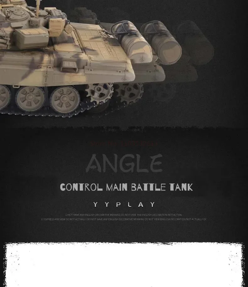 Se5b01a73be304037a3eba66f8bc4c544Y [업그레이드 버전] HENG LONG 1/16 7.0 메탈 러시아 T 90 메인 스테이션 탱크 RC 탱크 모델 3938 360도 포탑 투칸 시뮬레이션 모델 TH17847 SMT8